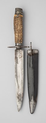 Lot 516 - AN INDIAN BOWIE KNIFE, 20TH CENTURY