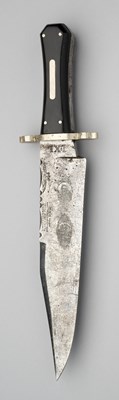 Lot 646 - A BOWIE KNIFE, GEORGE WOSTENHOLM & SON, WASHINGTON WORKS, SHEFFIELD, 20TH CENTURY