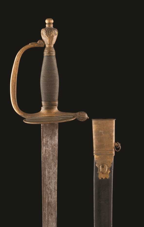 Lot 144 - A 1796 PATTERN INFANTRY OFFICER'S SWORD AND