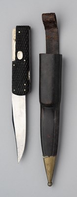 Lot 678 - A MILITARY FOLDING LOCK KNIFE, G. BUTLER & CO, SHEFFIELD, CIRCA 1882-90