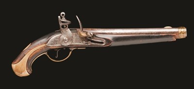 Lot 336 - **A .700 CALIBRE RUSSIAN FLINTLOCK REGULATION HOLSTER PISTOL