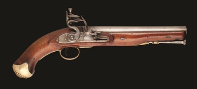 Lot 342 - A .650 CALIBRE FLINTLOCK VOLUNTEER PISTOL