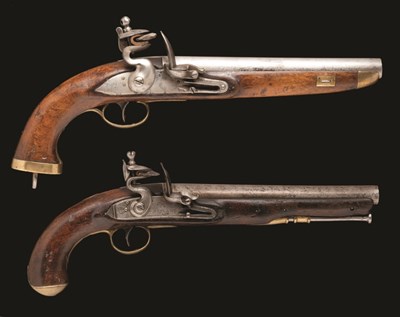 Lot 343 - **A .700 CALIBRE FLINTLOCK REGULATION PISTOL OF EAST INDIA TYPE