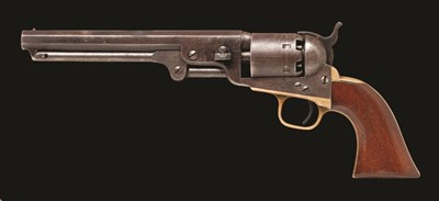 Lot 346 - **A .36 CALIBRE U.S. MODEL 1851 SIX-SHOT PERCUSSION NAVY REVOLVER