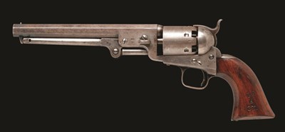 Lot 347 - **A .36 CALIBRE COLT LONDON MODEL 1851 SIX-SHOT PERCUSSION NAVY REVOLVER FOR EXPORT TO CANADA