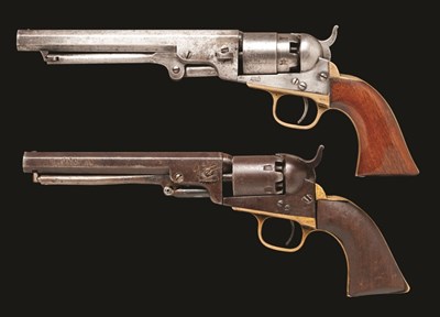 Lot 348 - **A .36 CALIBRE U.S. COLT MODEL 1862 FIVE-SHOT PERCUSSION POCKET NAVY REVOLVER