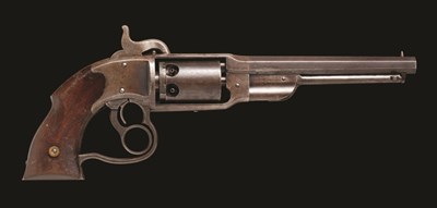 Lot 357 - **A .36 CALIBRE U.S. SAVAGE REVOLVING FIRE-ARMS CO. NAVY MODEL SIX-SHOT PERCUSSION REVOLVER