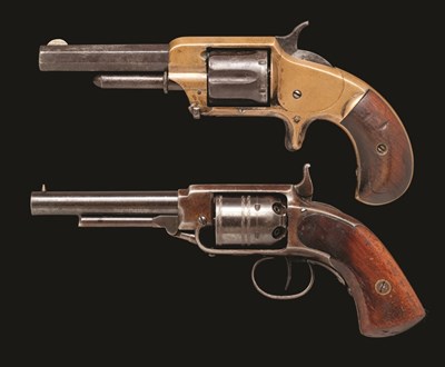 Lot 359 - **A .28 CALIBRE U.S. JAMES WARNER POCKET SECOND MODEL SIX SHOT PERCUSSION REVOLVER