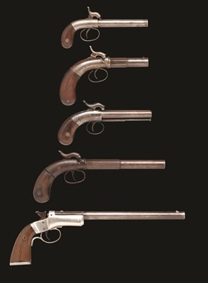 Lot 364 - **A .32 CALIBRE U.S. PERCUSSION POCKET PISTOL