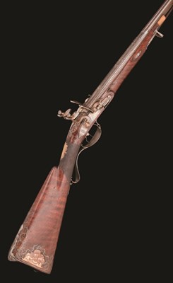 Lot 368 - **A FINE AND RARE 32 BORE D.B. RUSSIAN FLINTLOCK SPORTING GUN BY IVAN PUSHKIN
