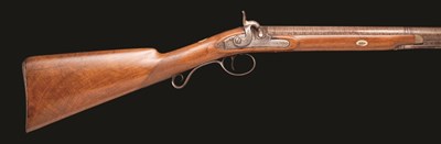 Lot 370 - A 12 BORE PERCUSSION SPORTING GUN BY THEOPHILUS RICHARDS