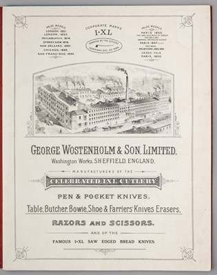 Lot 747 - SHEFFIELD CUTLERY AND OTHER TRADE CATALOGUES: GEORGE WOSTENHOLM & SON, W.H. FAGAN, AND JOHN PETTY & SONS