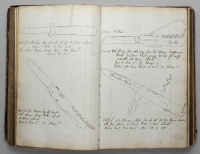 Lot 748 - A RARE LEDGER AND PATTERN BOOK, SHEFFIELD, CIRCA 1862-1920