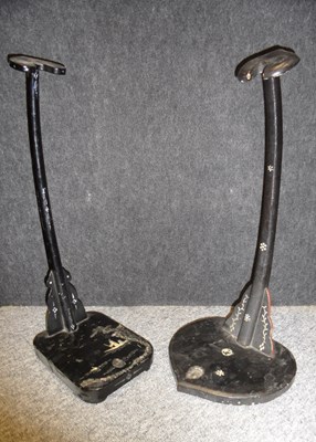 Lot 26 - TWO JAPANESE SWORD STANDS (KATANA KAKE)