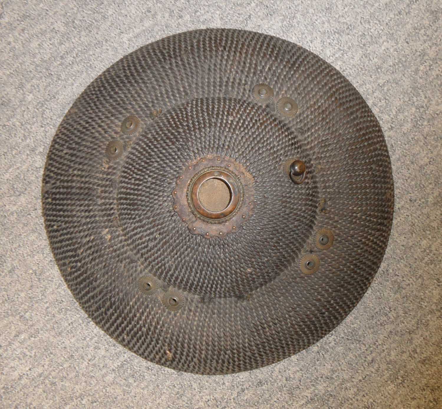 Lot 37 - A JAPANESE WAR HAT (JINGASA)