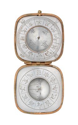 Lot 46 - A JAPANESE COMPASS NETSUKE