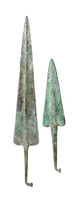Lot 55 - â€¡ TWO NORTH-WEST PERSIAN BRONZE DAGGERS