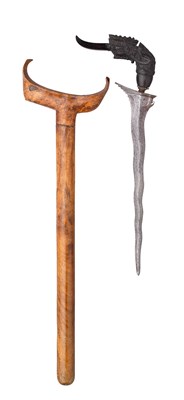 Lot 63 - A MALAYSIAN DAGGER (KRIS)