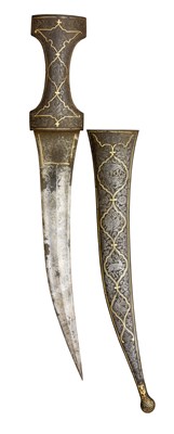Lot 78 - â€¡ A PERSIAN DAGGER (JAMBIYA)