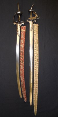 Lot 87 - TWO INDIAN SWORDS (FIRANGI)