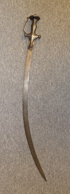 Lot 96 - â€¡ AN INDIAN SWORD (TALWAR)