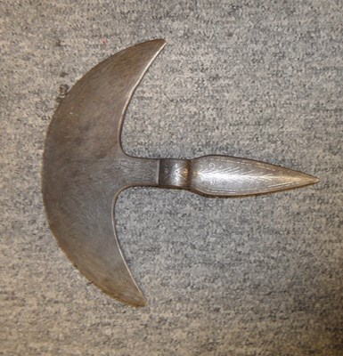 Lot 97 - â€¡ AN INDIAN DECORATED AXE HEAD