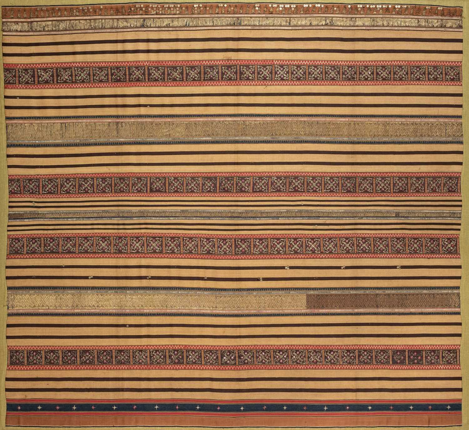 Lot 794 - A WOMAN'S SARONG (TAPIS), KAUER PEOPLE,