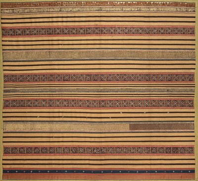 Lot 243 - A WOMAN'S SARONG (TAPIS), KAUER PEOPLE, LAMPUNG, SUMATRA, INDONESIA, 19TH CENTURY