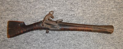 Lot 121 - A CAUCASIAN MIQUELET-LOCK SMALL BLUNDERBUSS