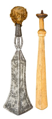 Lot 129 - TWO AFRICAN SHORTSWORDS