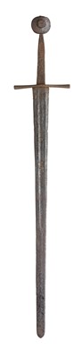 Lot 135 - A MEDIEVAL SWORD