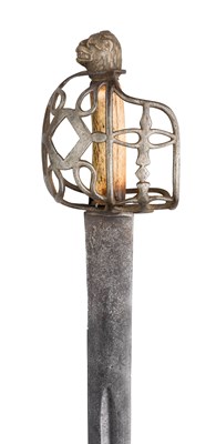 Lot 141 - A BRITISH BASKET-HILTED BROADSWORD