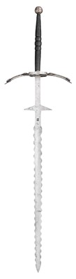 Lot 143 - A TWO-HAND SWORD IN GERMAN LATE 16TH/EARLY 17TH CENTURY STYLE