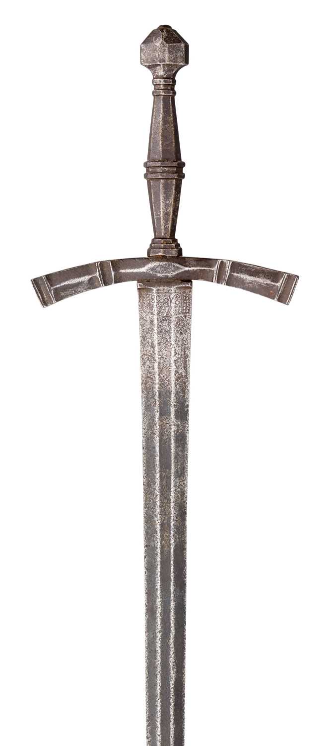 Lot 144 - A BROADSWORD IN 15TH CENTURY STYLE