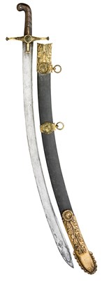 Lot 178 - AN EAST EUROPEAN MAMELUKE-HILTED OFFICER'S SWORD