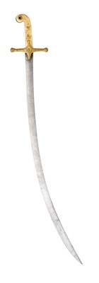 Lot 179 - A MAMELUKE-HILTED OFFICER'S SWORD