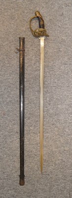 Lot 187 - â€¡ A PRUSSIAN MODEL 1889 INFANTRY OFFICER'S SWORD