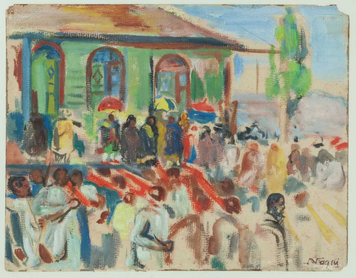 Lot 9 - MOHAMMAD NAGHI (EGYPTIAN 1888-1956)