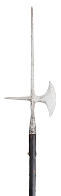 Lot 242 - â€¡ A SWEDISH HALBERD FOR A COMMISSIONED OFFICER OF THE ROYAL GUARD