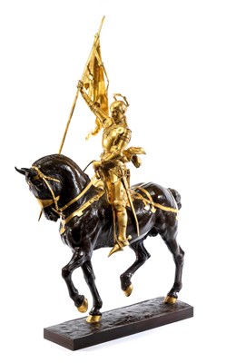 Lot 260 - EMMANUEL FRÃ‰MIET (FRENCH 1824-1910): JEANNE D'ARC Ã€ CHEVAL