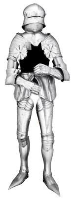 Lot 261 - â€¡ A COMPOSITE CAP-A-PIE FIELD ARMOUR IN THE 'GOTHIC' FASHION