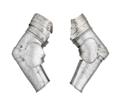 Lot 288 - â€¡ TWO COMPOSITE NORTH ITALIAN VAMBRACES