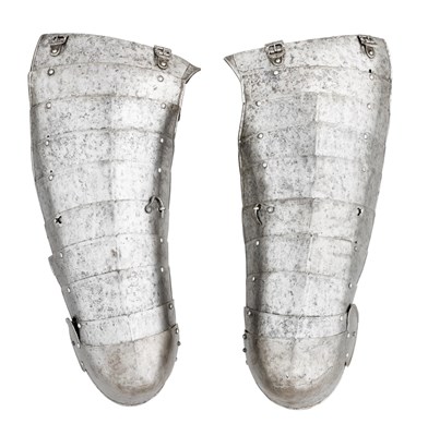 Lot 292 - â€¡ A PAIR OF SOUTH GERMAN CUIRASSIER'S TASSETS