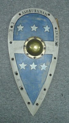 Lot 306 - â€¡ A DECORATIVE 'NORMAN' SHIELD