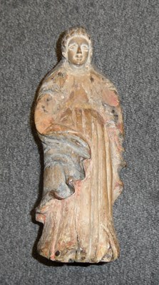 Lot 322 - A CARVED MADONNA, PROBABLY MEXICAN 18TH/19TH CENTURY