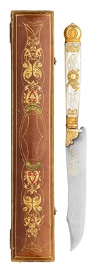 Lot 327 - **A FINE FRENCH GOLD-MOUNTED KNIFE