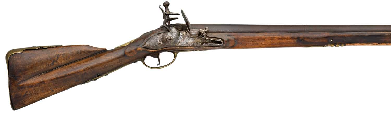 Lot 349 - **A .800 CALIBRE FLINTLOCK MUSKET OF