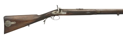 Lot 366 - A .577 CALIBRE PERCUSSION SPORTING RIFLE USED IN THE GREAT PARK BY H.R.H. PRINCE ALBERT AND PRESENTE