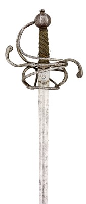 Lot 395 - A NORTH EUROPEAN RAPIER