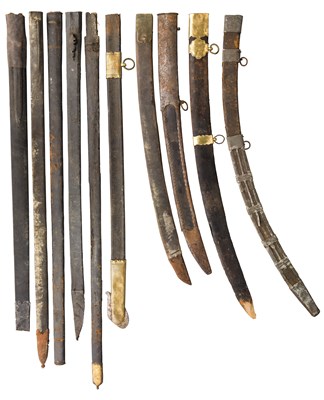 Lot 414 - A QUANTITY OF SWORD SCABBARDS